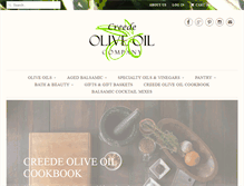 Tablet Screenshot of creedeoliveoil.com